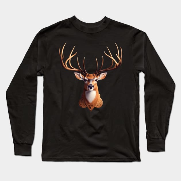 Deer artwork Long Sleeve T-Shirt by NomiCrafts